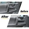 4PCS Interior Door Armrest Handle Trim Strips For 4runner 2010- Carbon Fiber