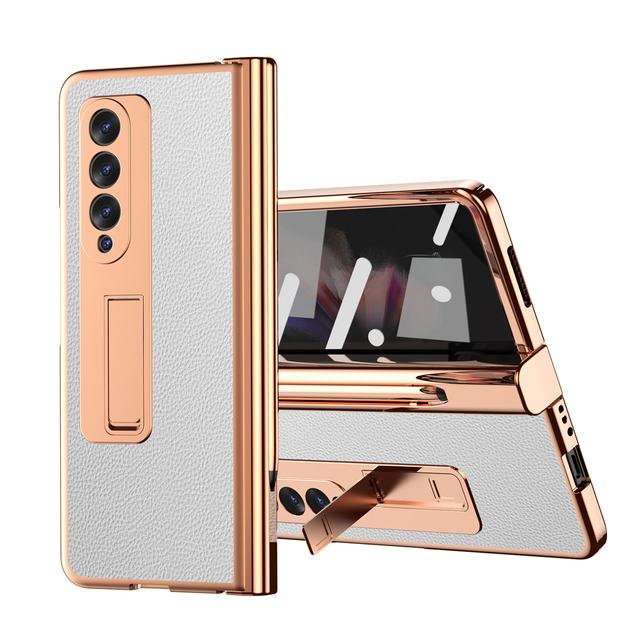 Кожаный чехол с полным защитным покрытием для Samsung Galaxy Z Fold 4 3 Fold4 Fold3 Fold2 Fold 2 5g, защитная пленка для держателя ручки