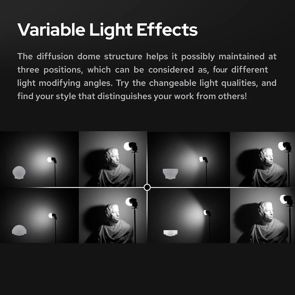 Диффузор-купол для вспышек серии V1 AD100PRO AD200PRO Отличные эффекты смягчения света