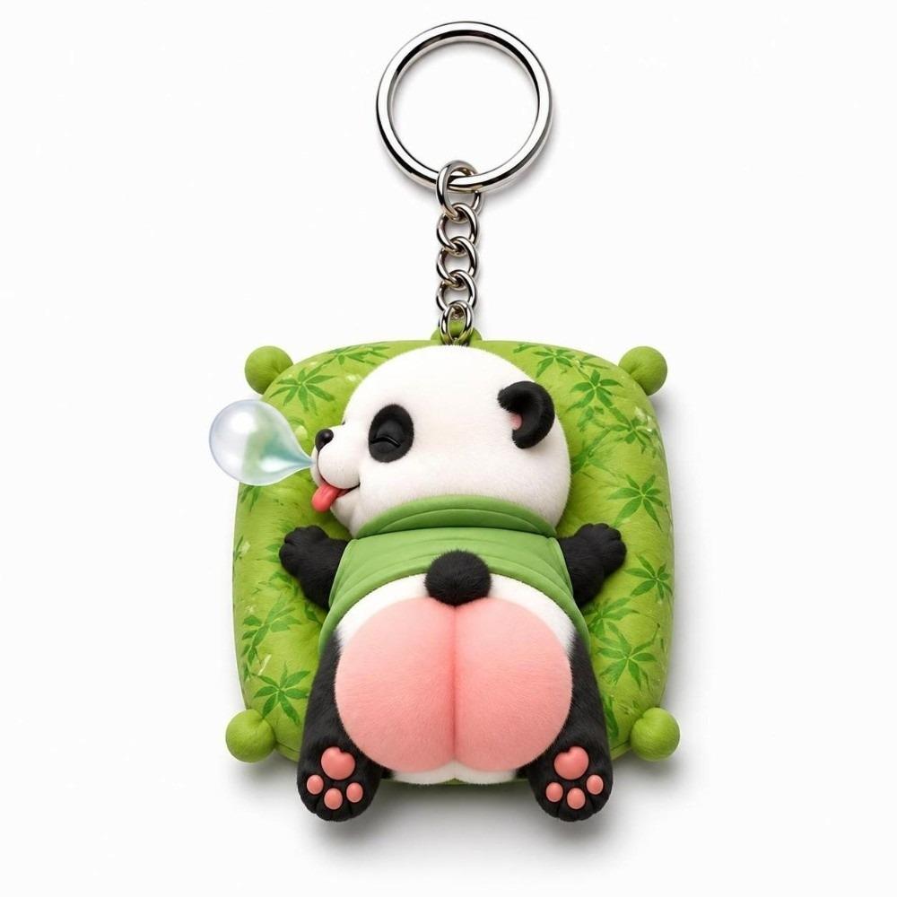 2D Animal Keychain Squeezable Bag Charm Durable Stress Relief Keychain Birthday Gift Party Favor