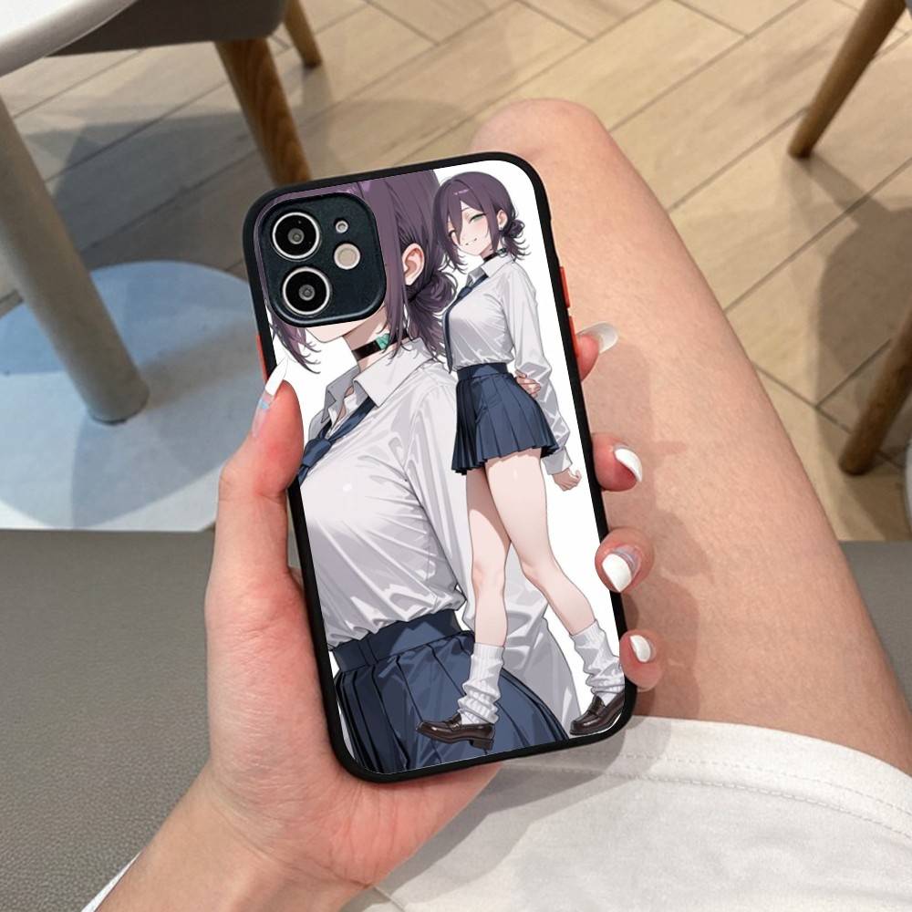 Anime Chainsaw Man Reze Arc Phone Case For IPhone 11 12 13 14 15 16 Pro Plus X XS MAX Matte Bumper Shockproof Cover