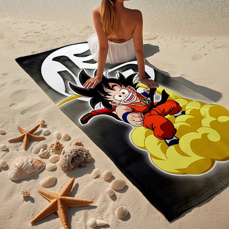 Dragon anime Artwork Beach Towel, Super Soft Microfiber, Gift for Her/Him, Birthday, for Pool, Beach, Travel, Home Decor Fan gifts