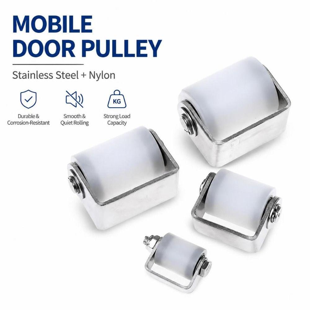 1Pcs Nylon Mobile Door Pulley for Household Hardware and Industrial Use