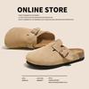 Новые женские осенне-зимние модные платформенные Birkenstocks повседневные полуботинки-тапочки модные универсальные и прочные