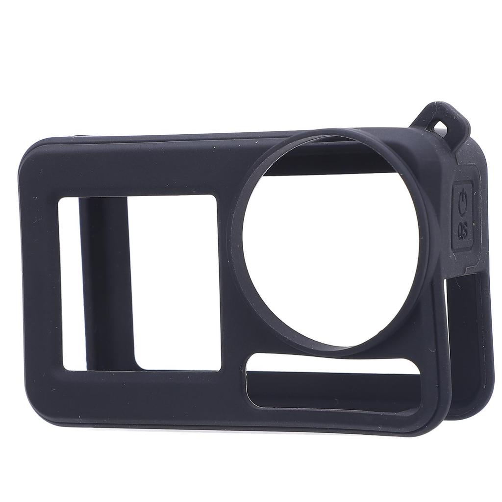 Silicone Case for Action 5 Pro Washable Soft Anti Collision Sports Camera Silicone Cover with Lens Lanyard