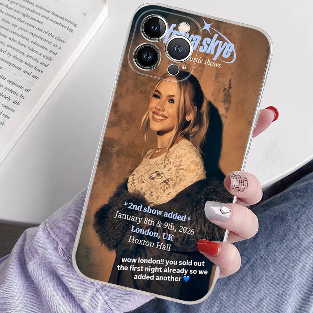 Singer F-Freya Skye Fit For IPhone 16 15 Promax Phone Case IPhone 14 11 12 High End 13 Pro Silicone