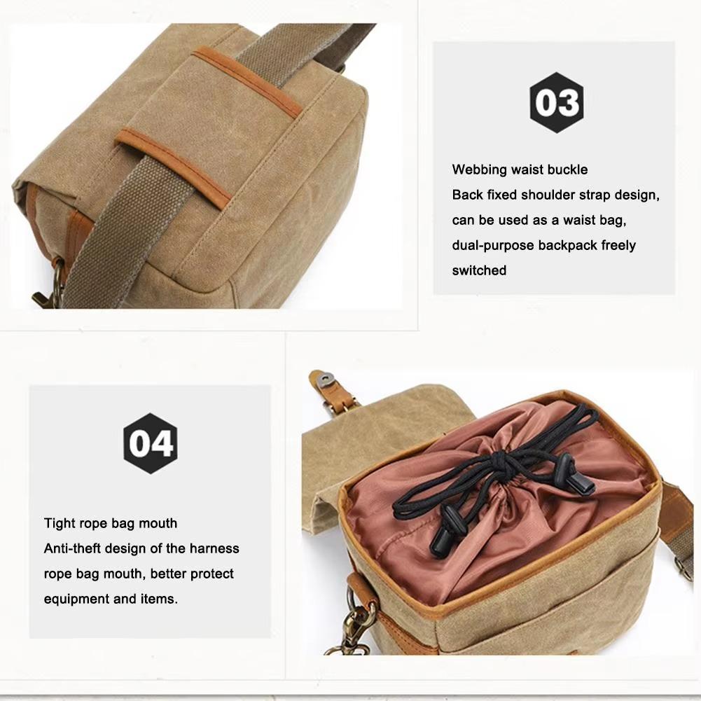 Профессиональная сумка-мессенджер для зеркальной камеры, водонепроницаемая сумка через плечо для Canon Nikon Sony с мягким отделением