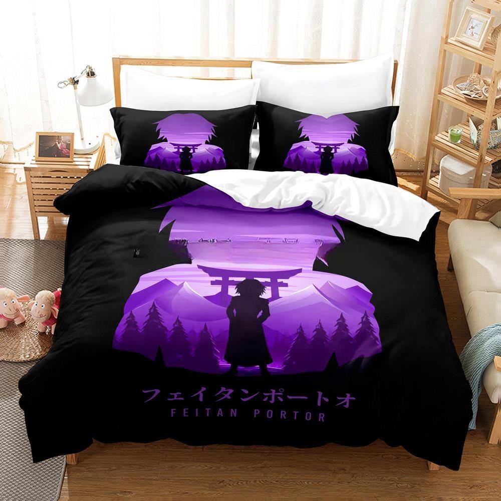 3D Printing Anime HUNTER×HUNTER Feitan Bedding Set Single Twin Full Queen King Size Bed Set Adult Kid Bedroom Duvet Cover Sets