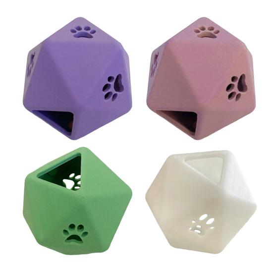 Игрушка-дозатор лакомств для кошек, кубики, интерактивная кормушка, многогранные кубики, забавный дозатор лакомств, кошачья головоломка