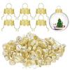 50PCS Electroplating Christmas Ball Caps Gold Silver Christmas Ball Ornaments Cap  Christmas