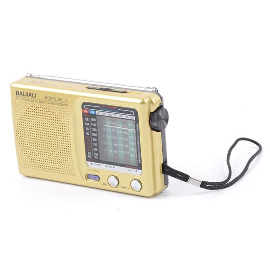 Портативное радио AM FM с полным многодиапазонным звуком HiFi с низкими искажениями и кнопкой управления с антенной Карманное радио