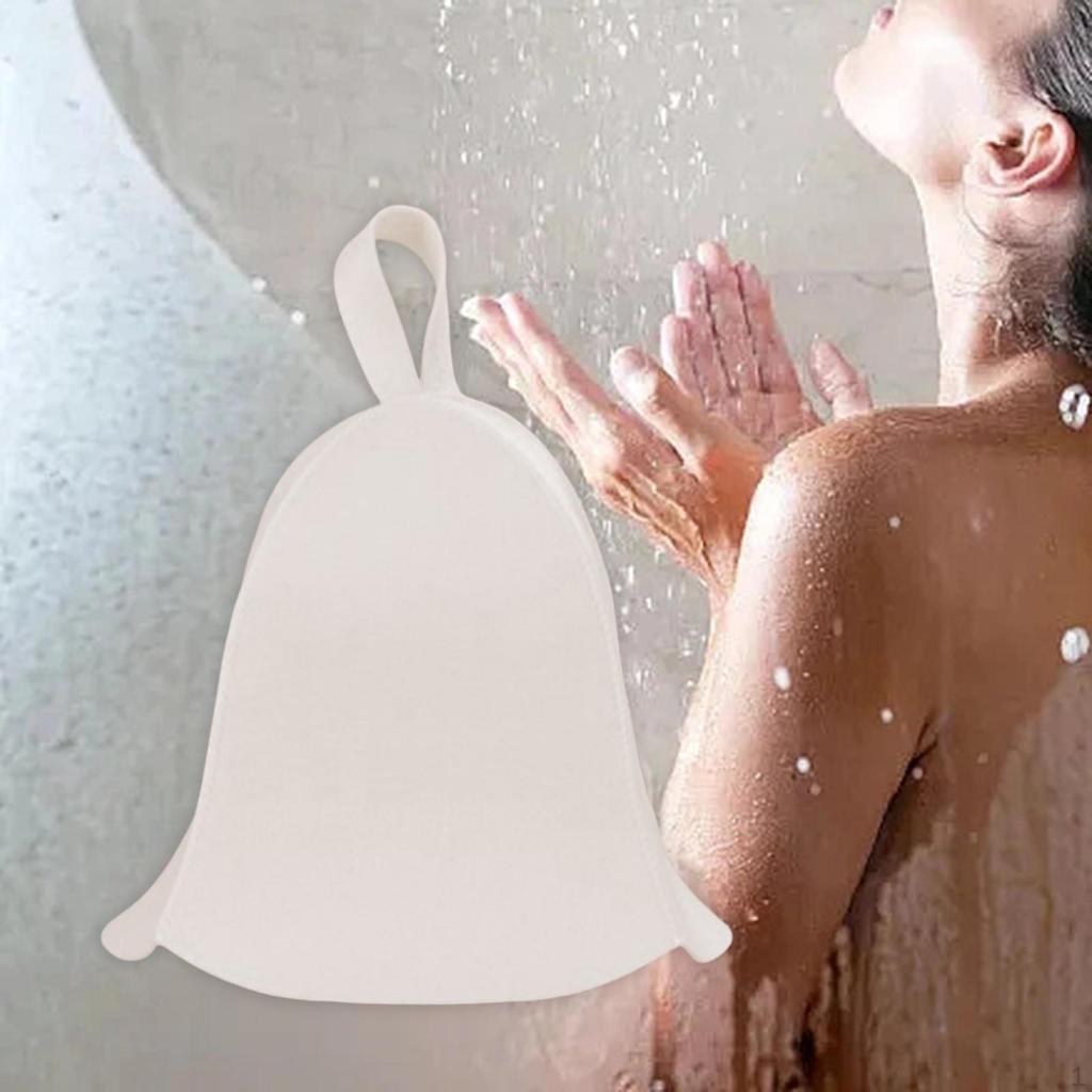 Войлочная шапка для сауны, банные принадлежности 36x25 см, рекомендуется ручная стирка, прочная, многоцелевая