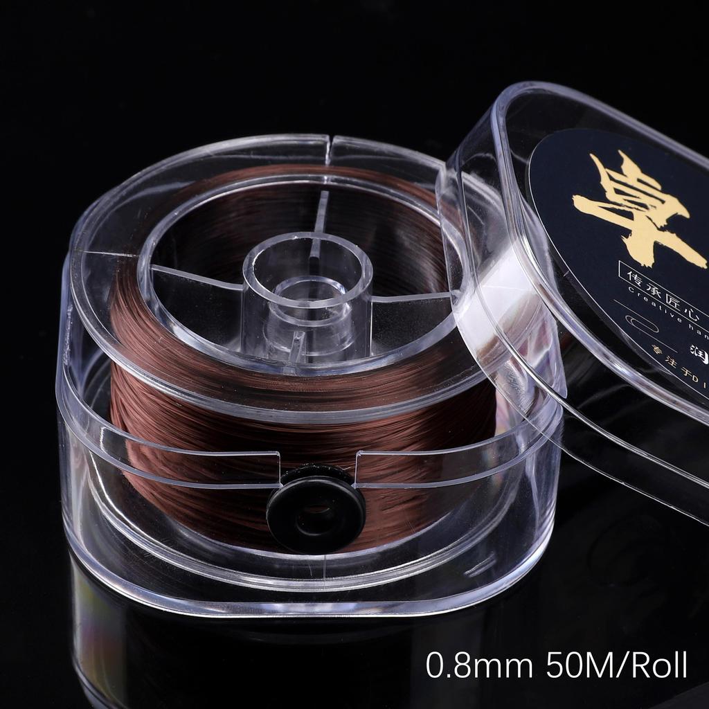 Прочная нейлоновая резиновая эластичная нить для изготовления украшений и браслетов - Разные цвета, 50-100 метров