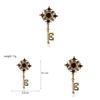 Retro Art Deco Key Pendant Pin With Adjustable Fit For Fashion Accessories