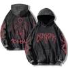 Harajuku Аниме Berserk Guts Print Hooded Men Women Vintage Manga Hoodies Plus Size Streetwear Male Cotton Classic Sweatshirt