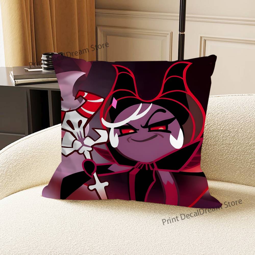 Dark E-Enchantress Cookie Run Cushion For Bedroom Car Coffee Shop Room and Living Room Sofa Decorative Pillow Cover Case