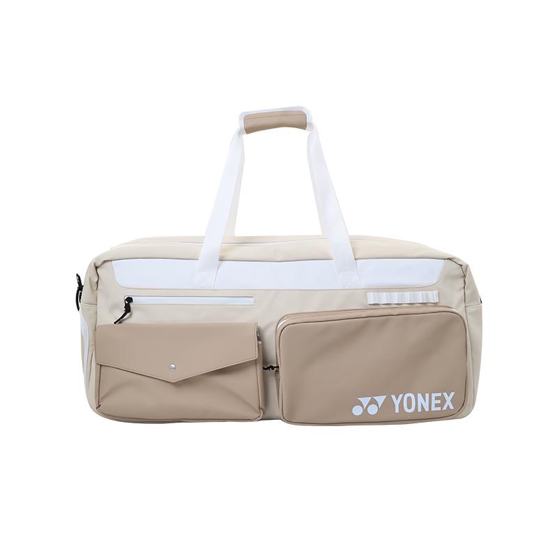 YONEX 48L Large Capacity Independent Shoe Compartment Multifunctional Synthetic Leather And Fabric Gym Bag Unisex Gym Bag BA339CR-O