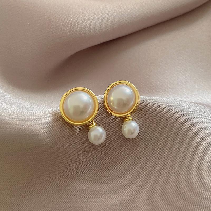 Pinkdudu Casual Round Zinc Alloy Stud Earrings Women Fashion Korean Style Simple Drop Earring Gift PD2216