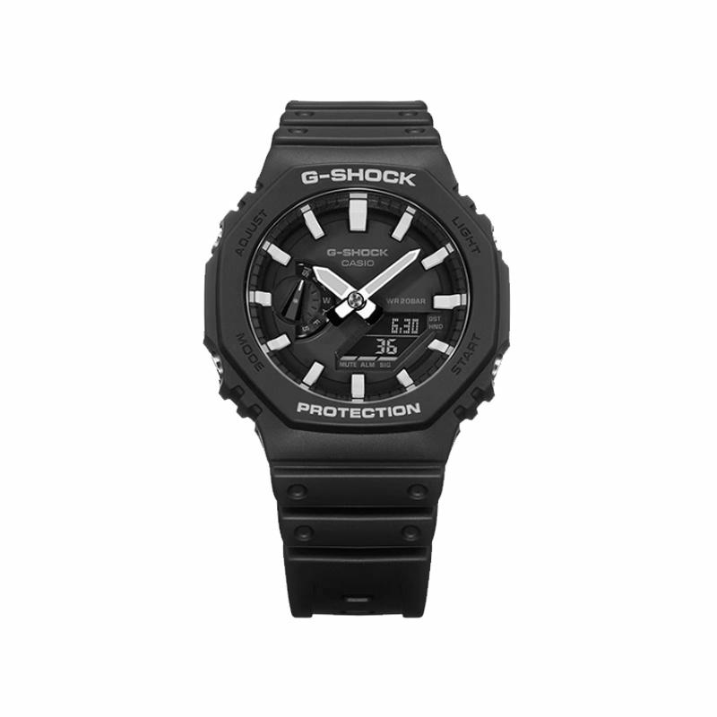 Casio Индивидуальные часы модифицированная серия Team782-modified-gold and black без стрелок электронный механизм тот же стиль для GA-2100-1APR