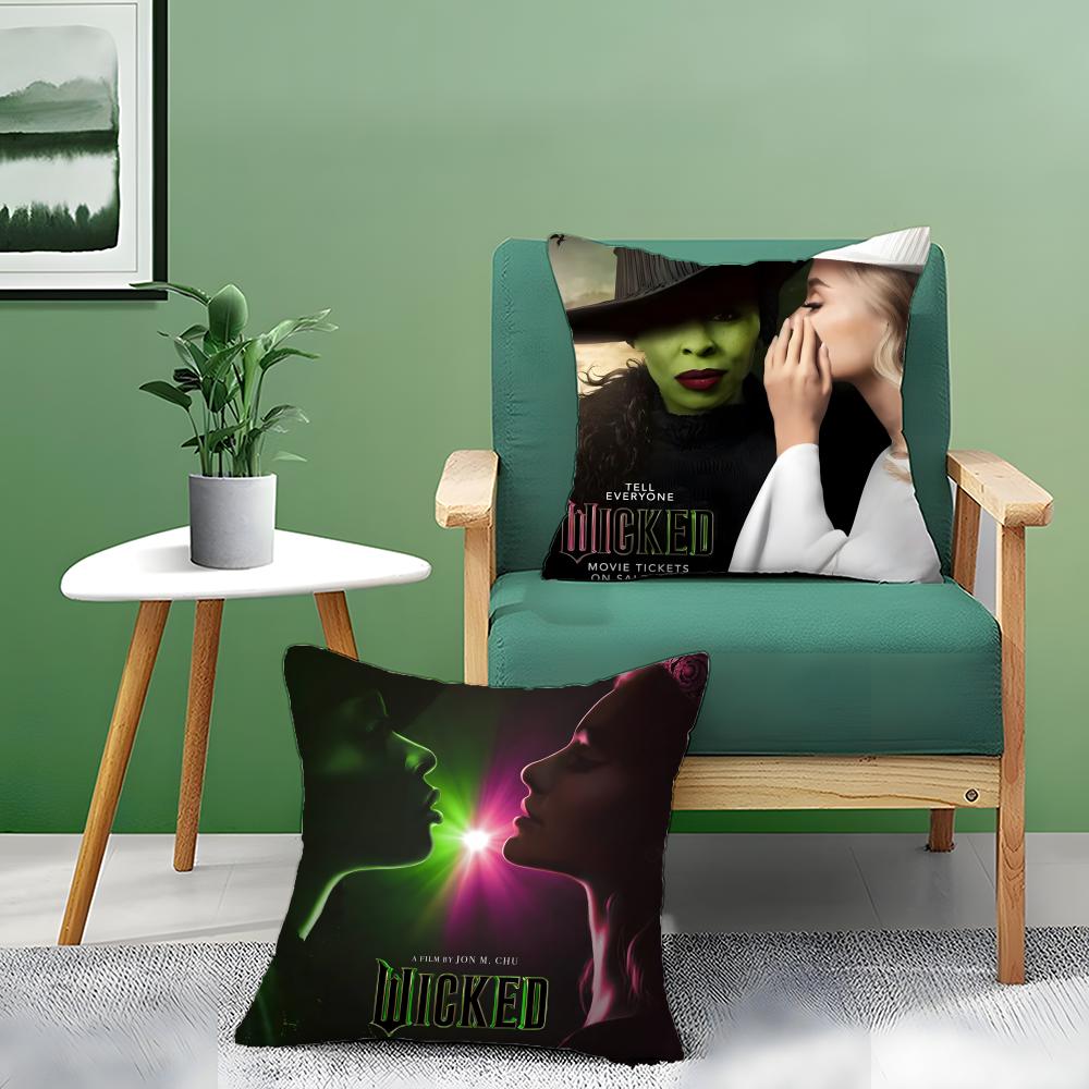 Фэнтезийный Музыкальный Фильм W-Wicked Наволочка с Рисунком Печатная Наволочка Для Гостиной Подушка-Подушка для Дивана и Декора Спальни