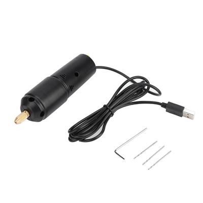 Портативная мини-малая электрическая дрель Ручная дрель с микро-USB и 3 битами постоянного тока 5 В