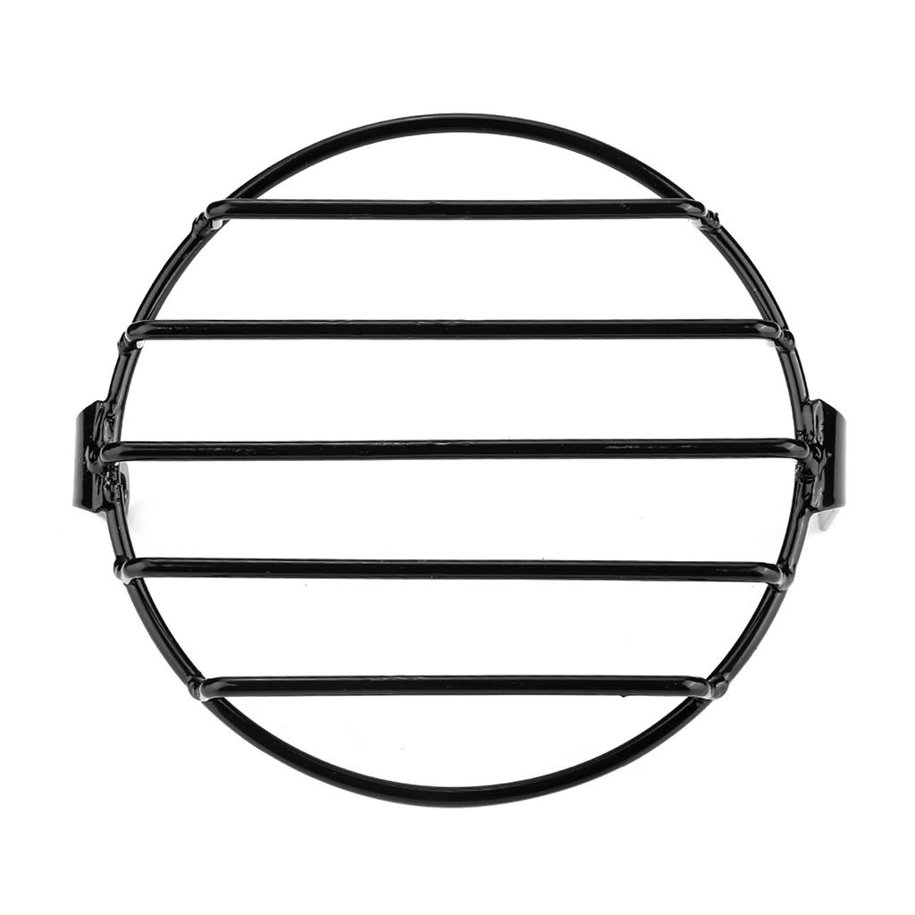 7,09-дюймовая черная ретро-маска для гриля фар мотоцикла с круглой крышкой