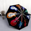 1PC electric guitar Umbrella Portable Folding Umbrella Iron Frame Hole Bone Structure Outdoor Home Umbrella A11