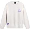 Li Ning Wade Series Letter Round Neck Удобная дышащая флисовая теплая толстовка Мужская толстовка Flower-Gray Tile-Gray AWDU655-4