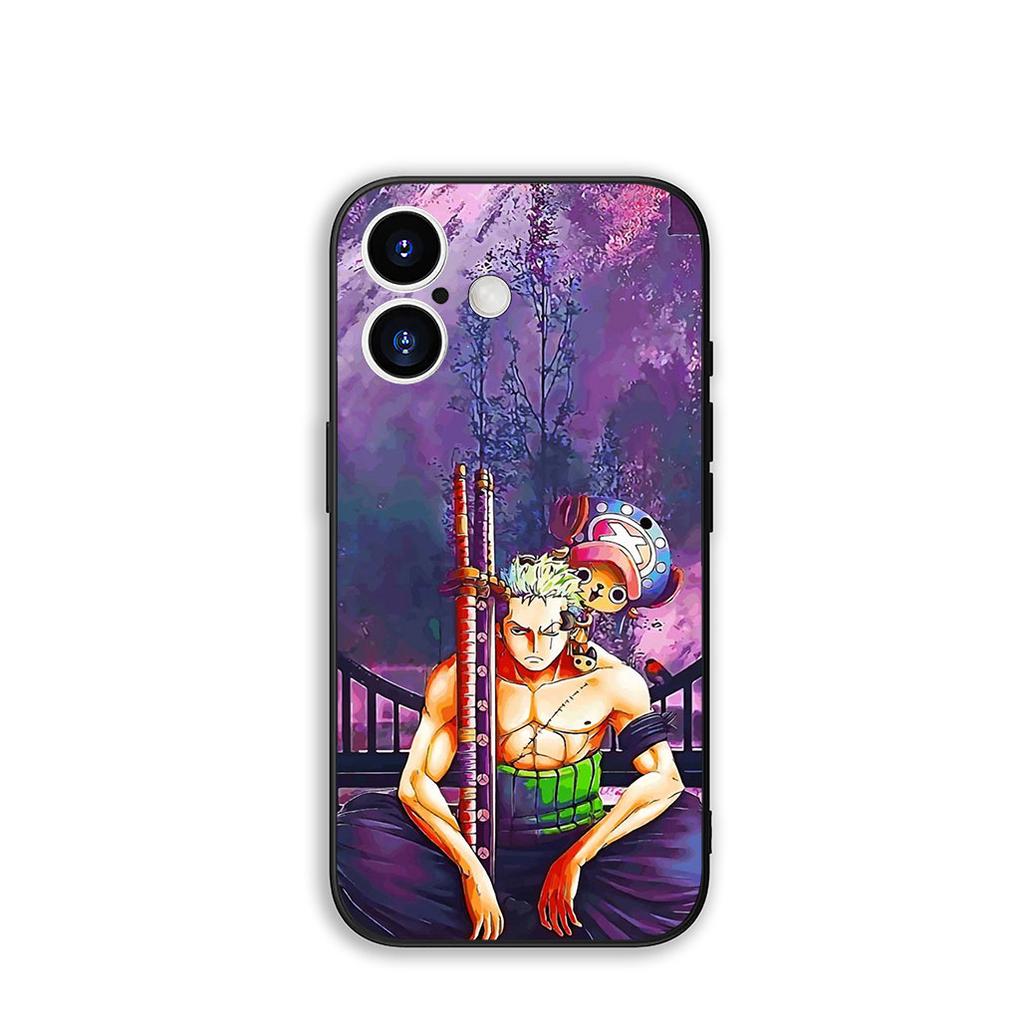 Phone Cover Comics One Piece Roronoa Zoro Casing for Apple iPhone 16 15 14 Plus 13 12 Mini 17 Pro Max + ProMax 16E Air 15+ Case