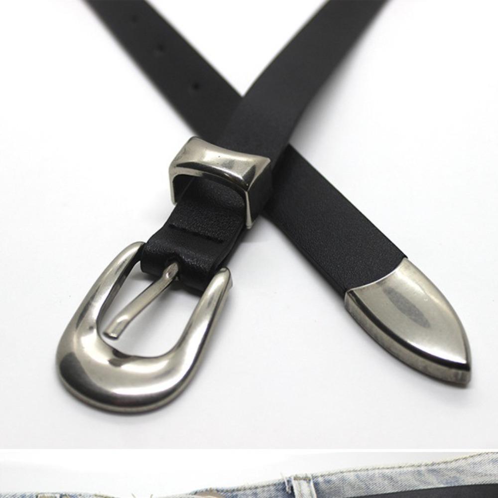 Casual Silver Buckle Belt Korean Waist Decoration New Trouser Belt Girl