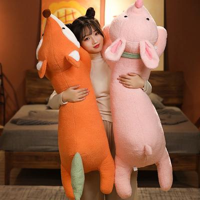 100/120 см кавайная лиса акула кролик медведь плюшевая подушка мультяшное животное летающий динозавр подушка мягкая спальная подушка подарок на день рождения
