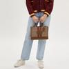 Coach Dempsey 30 Textured Logo Stripe Classic Monogram Pebble Leather Fabric And Leather Shoulder Tote Bag Large Women handbags CQ877-IMVGB