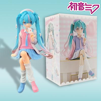 В наличии Hatsune Miku Игровой Персонаж Мультяшная Кукла Изысканная Модель Девочки Игрушка Домашний Автомобильный Орнамент Детский Подарок на День Рождения Подходит для Детей Развлекательная Веселая Игра