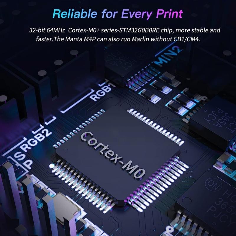 Плата управления Manta M5P V1.0 32 бит поддерживает 5 шаговых драйверов, подходит для материнских плат 3D-принтеров CB1 TMC2209 TMC5160