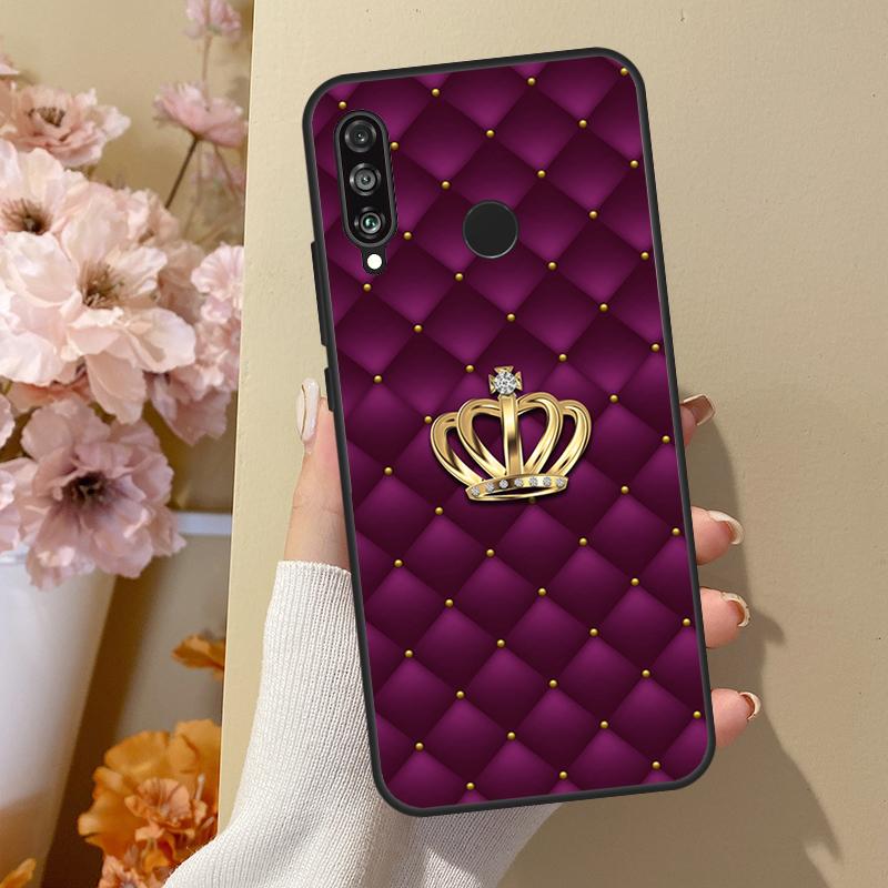 Чехол со стеганой текстурой и узором дивана в виде короны для Huawei P40 Lite P20 P50 P30 Pro P Smart Z 2019 Nova 5T, чехол для Honor 50