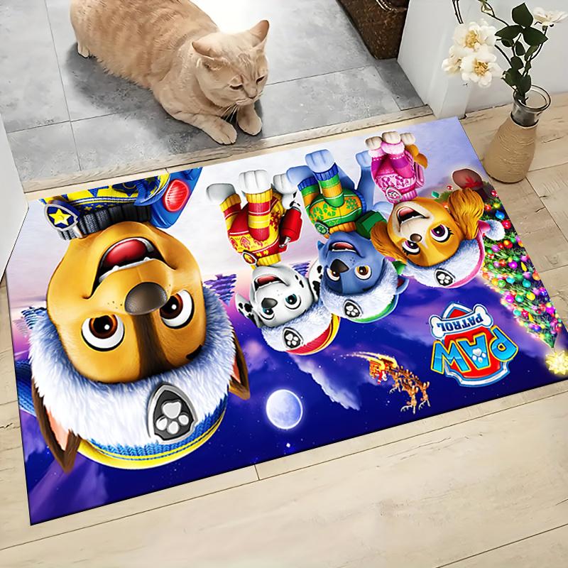 1Pc Paw Patrol Heroes Carpet Rug Soft Washable Antislip Home Living Room Sofa Mats Personalized Christmas Rug