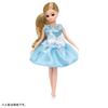 TAKARA TOMY Одеваем блестящую куклу, ролевая игрушка для детей от 3 лет, соответствует стандартам безопасности игрушек, имеет сертификат ST Mark. Ликка "Licca-chan LW-02 Sky" Dress-up