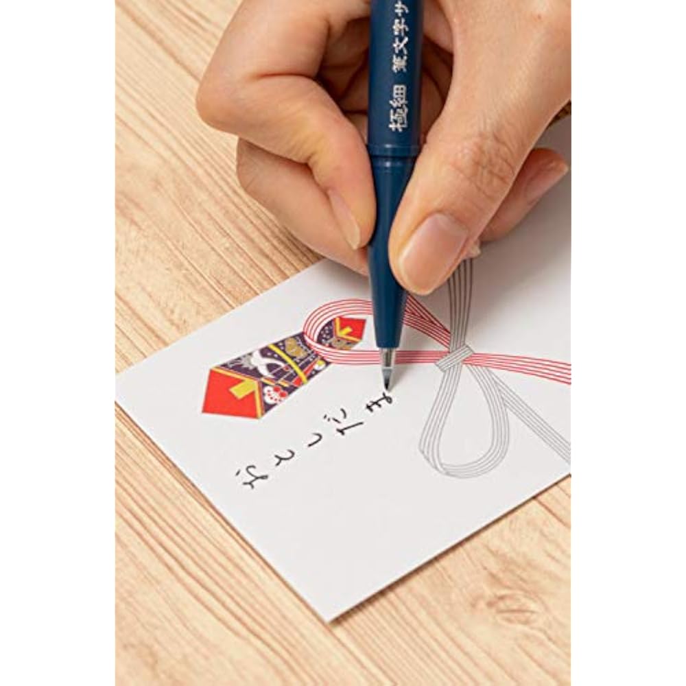 Каллиграфическая подписочная ручка Pentel, пигментная, ультратонкая XSESP15EFA, 5