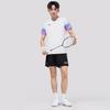 Li-Ning Быстросохнущая дышащая спортивная футболка с коротким рукавом и шорты для бега, бадминтона, тренировок. Повседневный спортивный комплект. Унисекс. AATV081-2