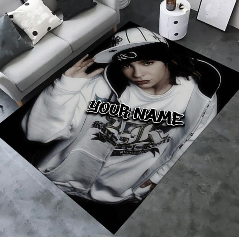 Custom Name Tom Kaulitz Carpet Rug For Living Room Bedroom Home Sofa Decorationkids Play Nonslip Floor Mat