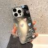 Милый Чехол для Телефона с Зеркалом в Форме Сердца для Любви Для IPhone 17 17E 16E 16 15 Pro 11 12 14 13 Pro Max Ударопрочный Бампер
