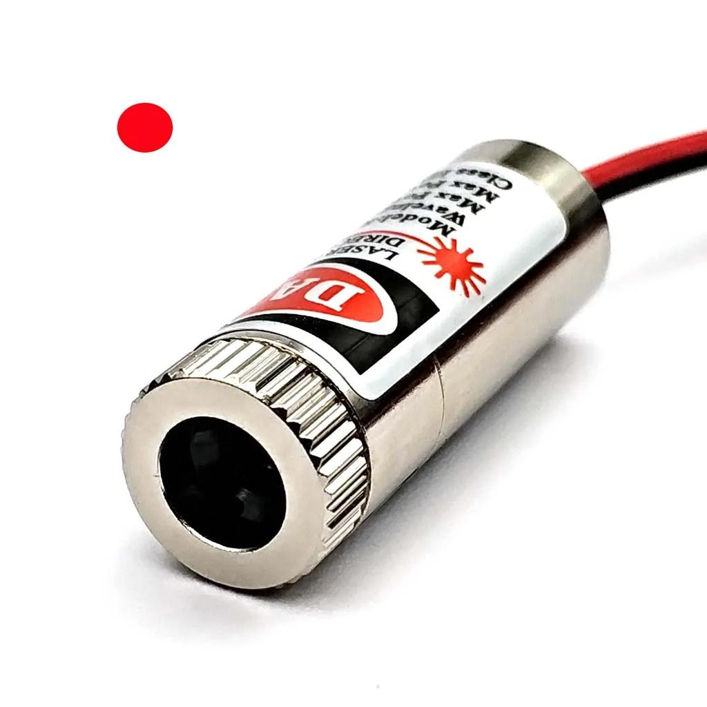 650nm 5mW Red Point / Line / Cross Laser Module Head Glass Lens Focusable Industrial Class