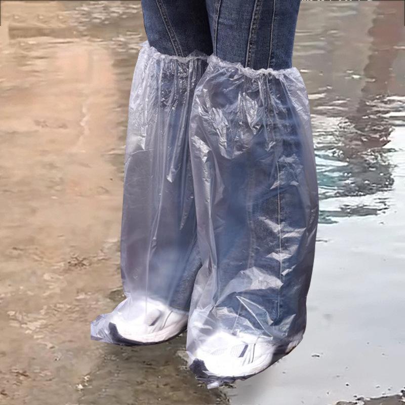 Прозрачный водонепроницаемый чехол для обуви, одноразовый водонепроницаемый чехол для обуви, водонепроницаемый плащ для рафтинга, высокие сапоги, чехол для ног