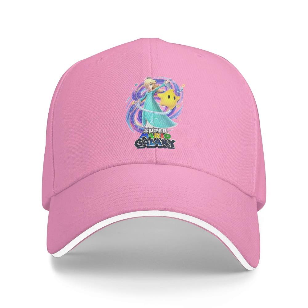 Rosalina Marios Galaxy Movie Baseball Cap Casual Sandwich Hat for Men Women Polyester Dad Hat Outdoor