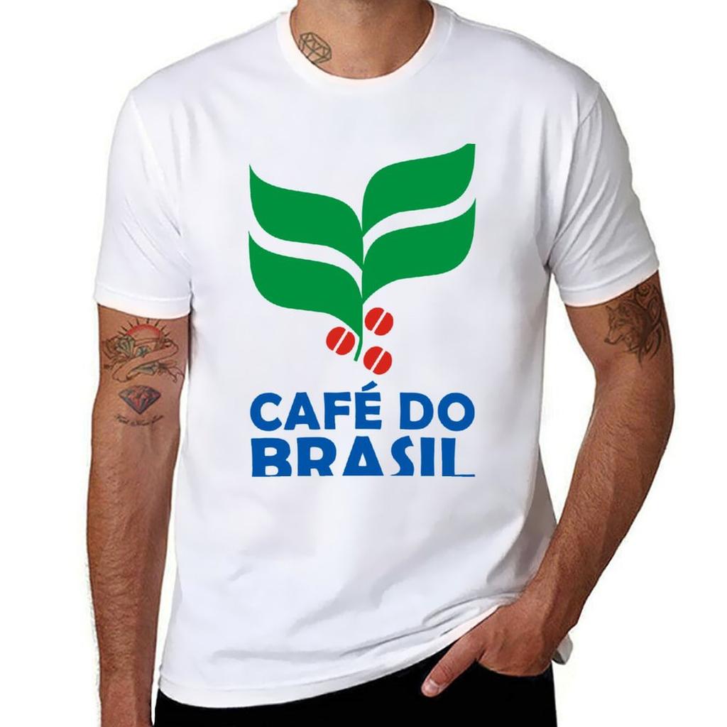 Caf Do Brasil O Melhor Tshirt Simple Casual Short Sleeve Tee