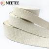 2/5/10M Meetee 10-50 мм Бежевая Хлопковая Лента 1,5 мм Толщины Холщовая Ленточка для Сумок Ремень Одежды DIY Швейная Лента Аксессуары
