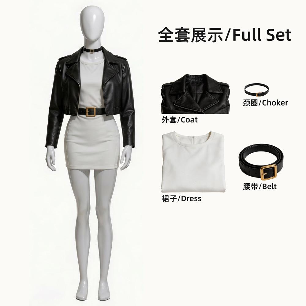 Yamada-san Sasaki-kun Cosplay Costume Set Supermarket Shopping Anime Couple Outfit Smoking Duo Role Play Outfit Halloween Party