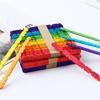 100Pcs Ice Cream Sticks Popsicle Sticks Round Edge Design Wooden Treat Sticks for DIY Kids Craft Supplies