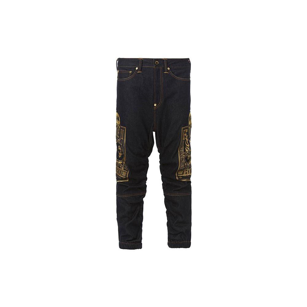 EVISU Jeans Men's Blue Moderate Straight Fit Pants 1ESGNM9JO1663D