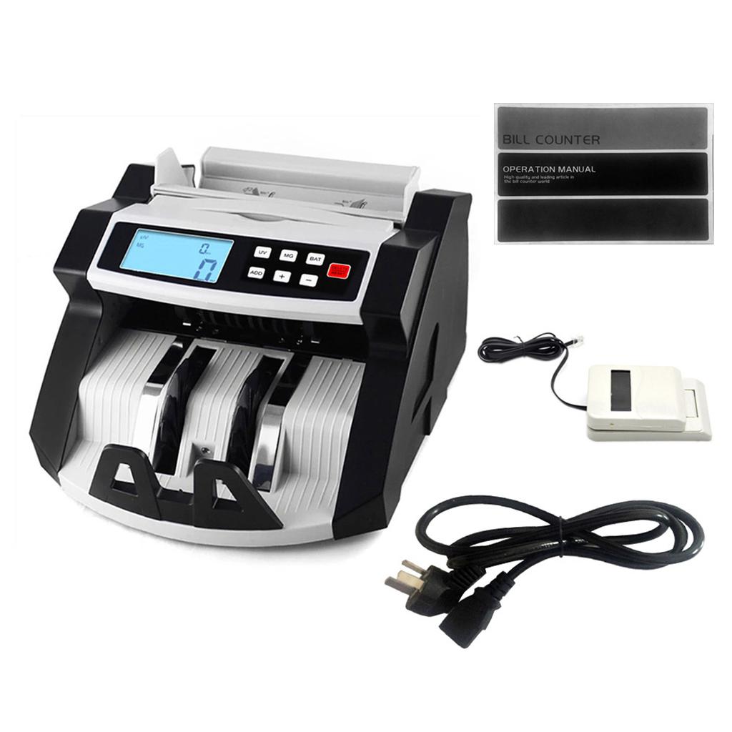 Автоматическая мультивалютная машина для подсчета наличных банкнот, денег, счетов, ЖК-дисплей с УФ-MG